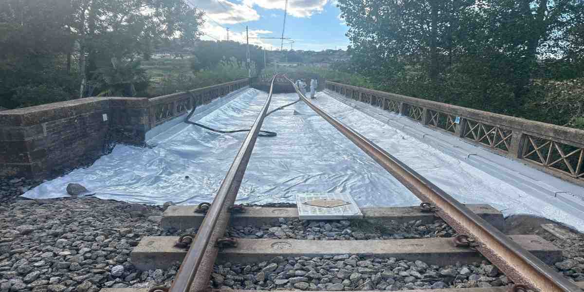 Impermeabilizzazione ponte ferroviario calabrese a Briatico, Vibo Valentia